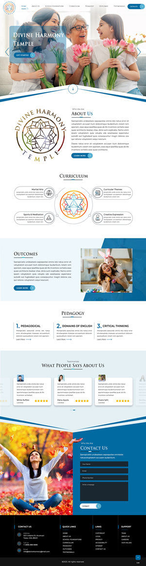 Web Design by pb for Divine Harmony Temple | Design: #30392929