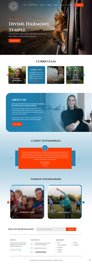 Web Design by pb for Divine Harmony Temple | Design: #30392934