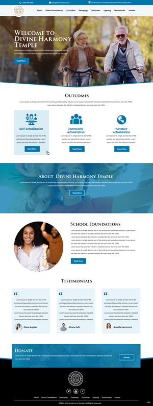 Web Design by pb for Divine Harmony Temple | Design: #30392939