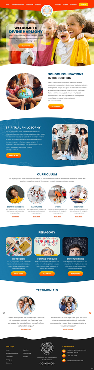 Web Design by pb for Divine Harmony Temple | Design: #30392942