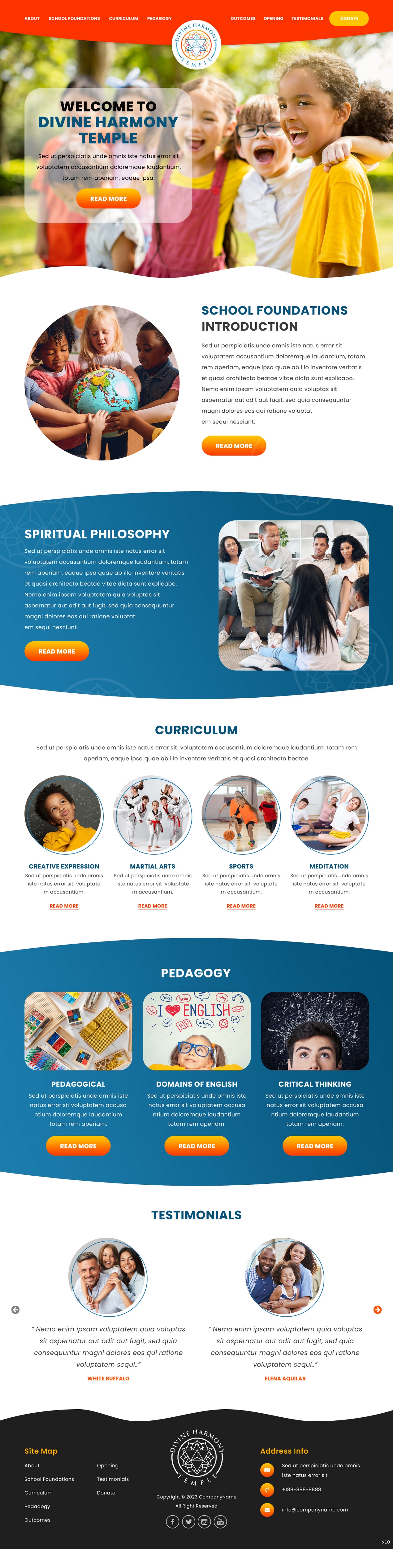 Web Design by pb for Divine Harmony Temple | Design #30398437