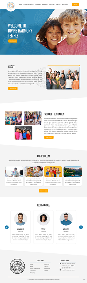 Web Design by pb for Divine Harmony Temple | Design: #30398441