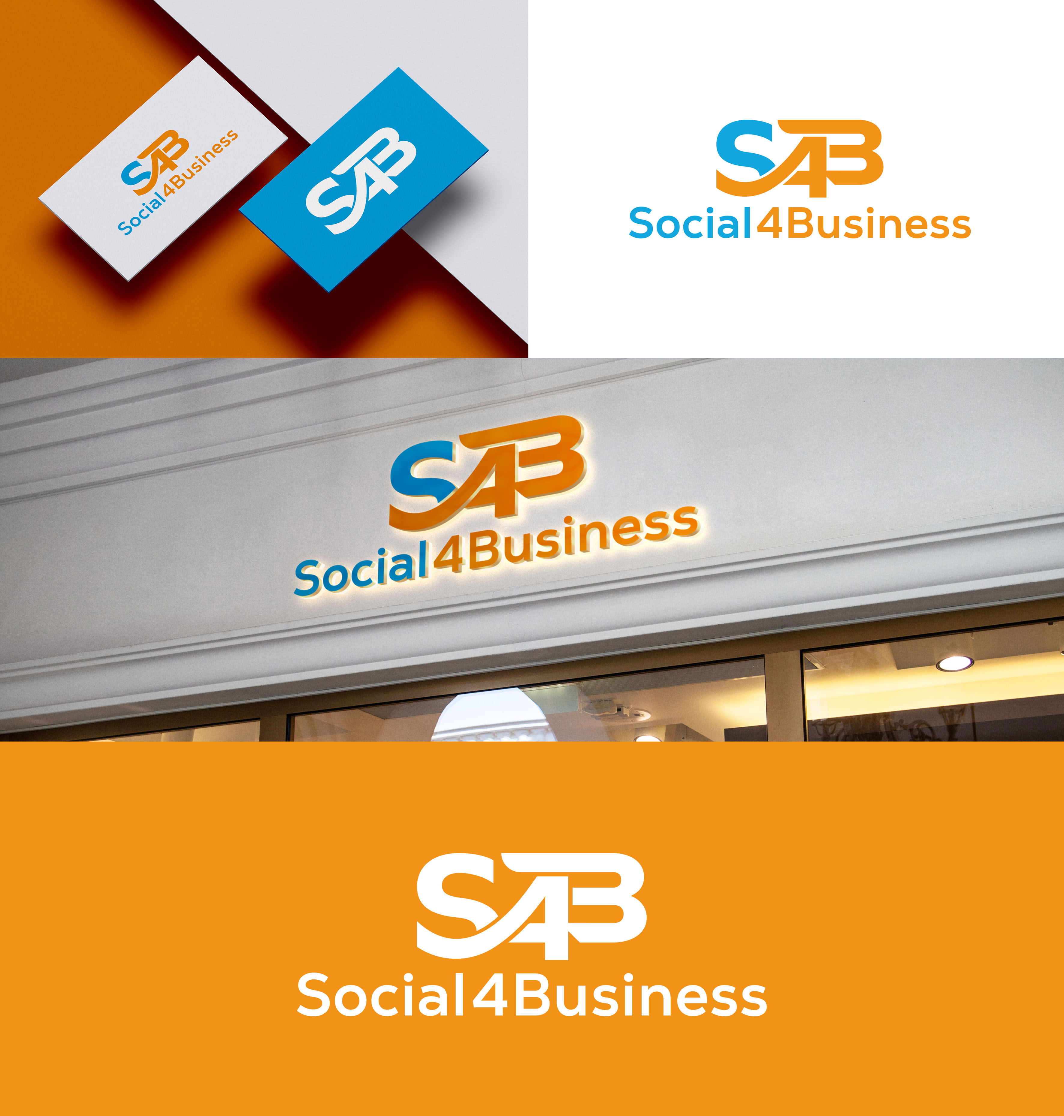 Logo Design by aexoagency for Social4Business | Design #30391826