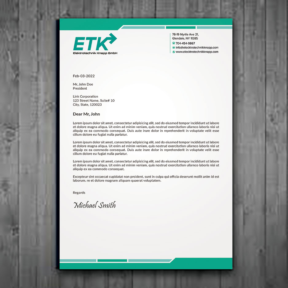 Diseño de Membrete por sadikul islam para este proyecto | Diseño #30400476