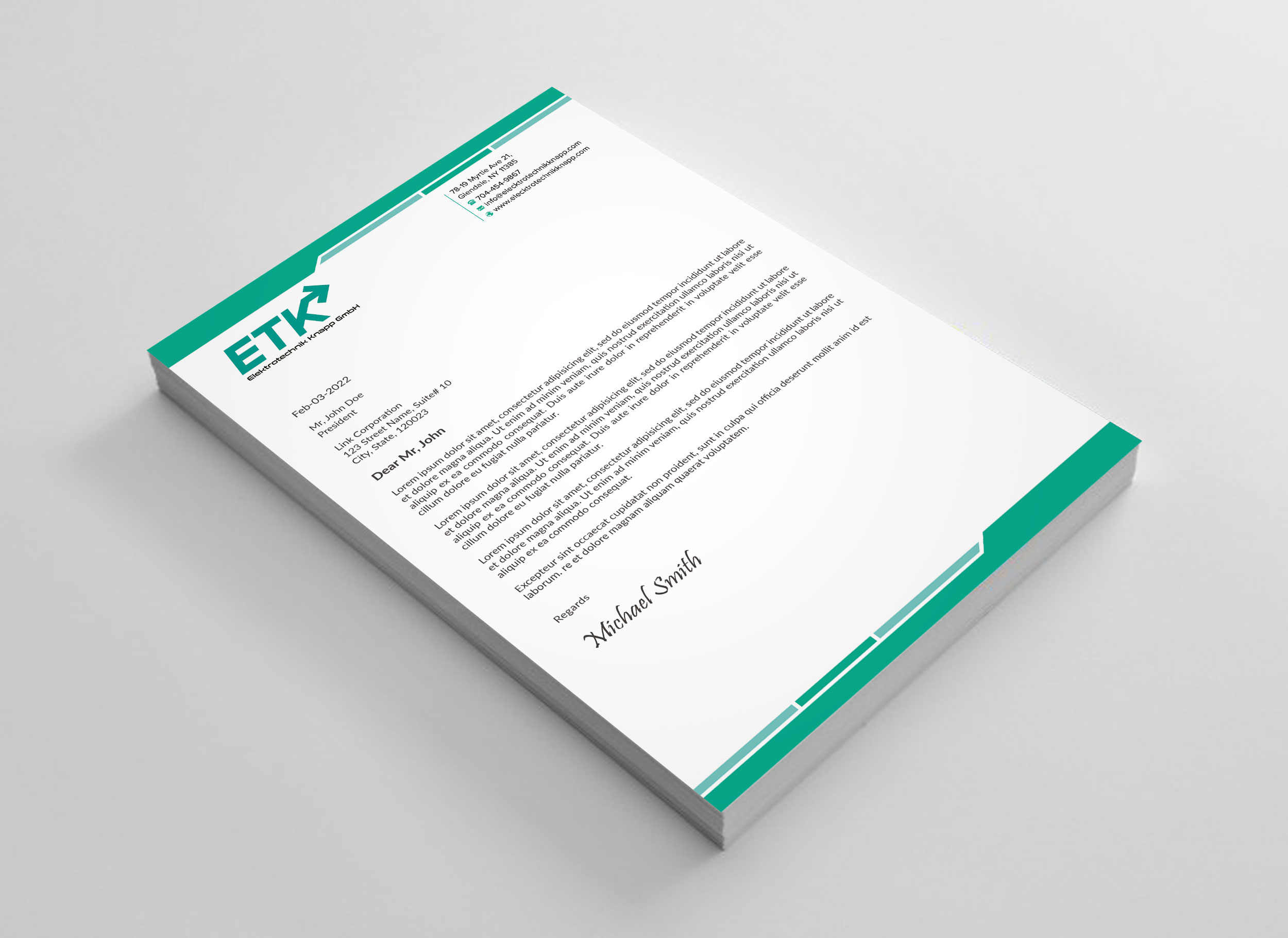 Diseño de Membrete por sadikul islam para este proyecto | Diseño #30400477