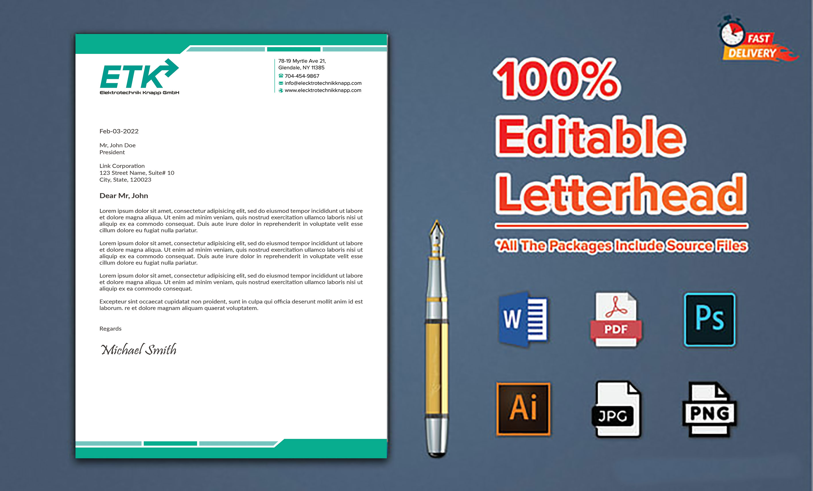 Diseño de Membrete por sadikul islam para este proyecto | Diseño #30400478