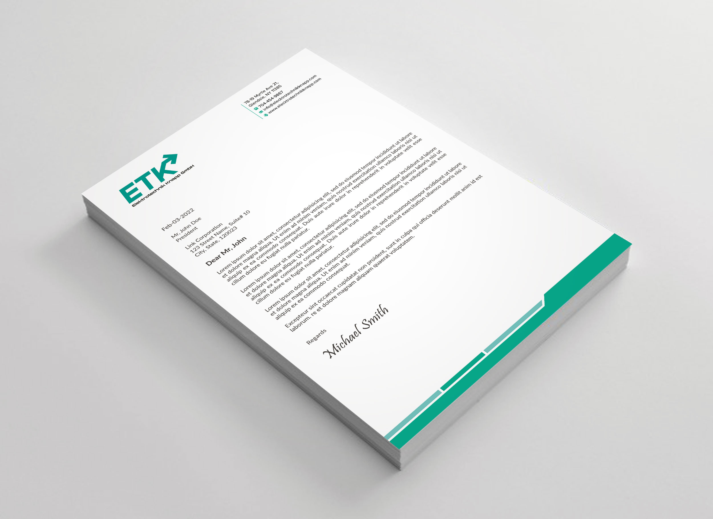 Letterhead Design by sadikul islam for this project | Design #30400693
