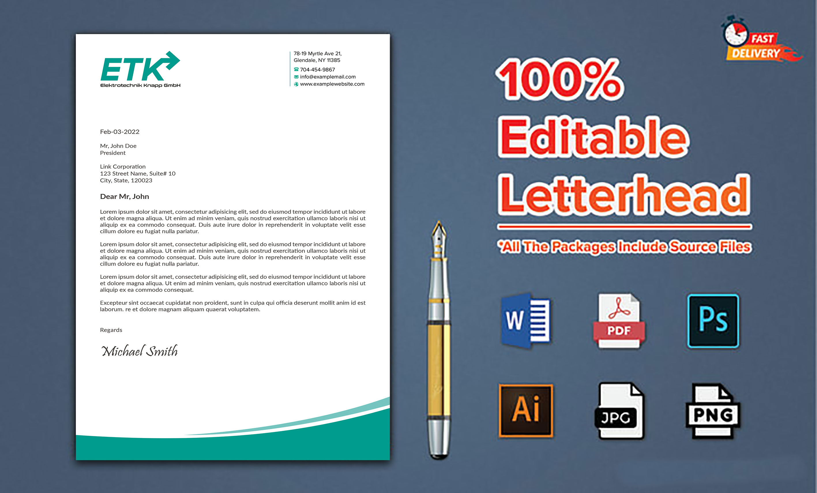 Diseño de Membrete por sadikul islam para este proyecto | Diseño #30400700