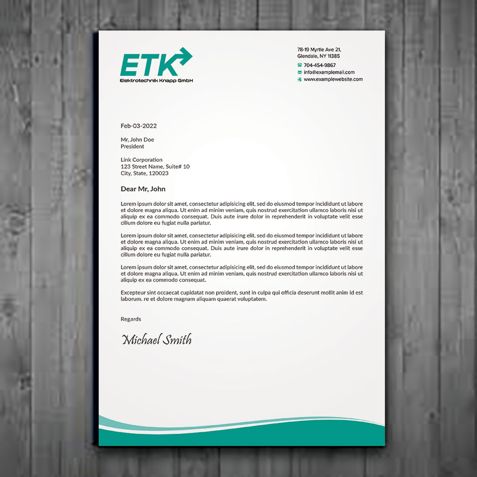 Letterhead Design by sadikul islam for this project | Design #30401005
