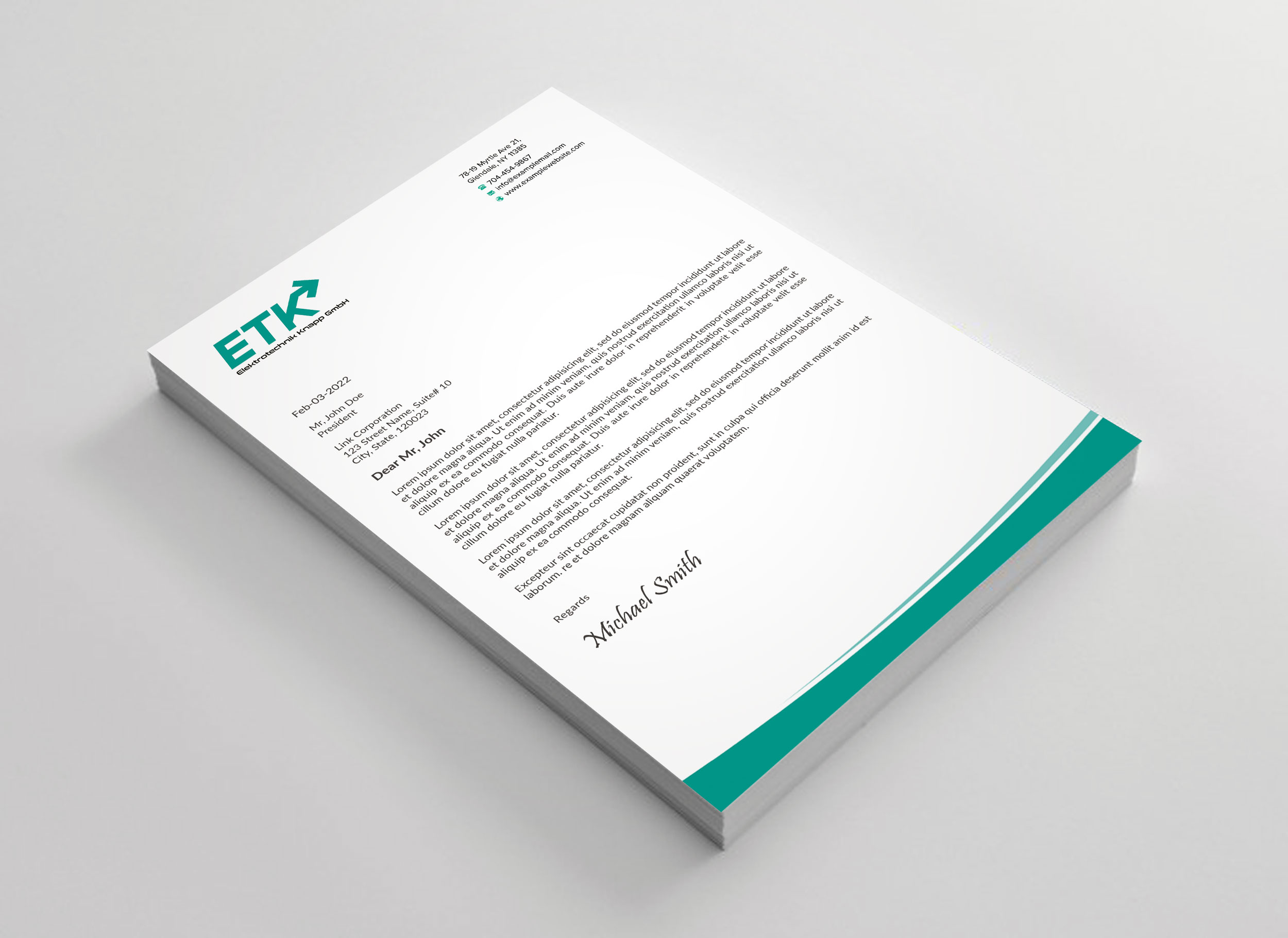 Letterhead Design by sadikul islam for this project | Design #30401011