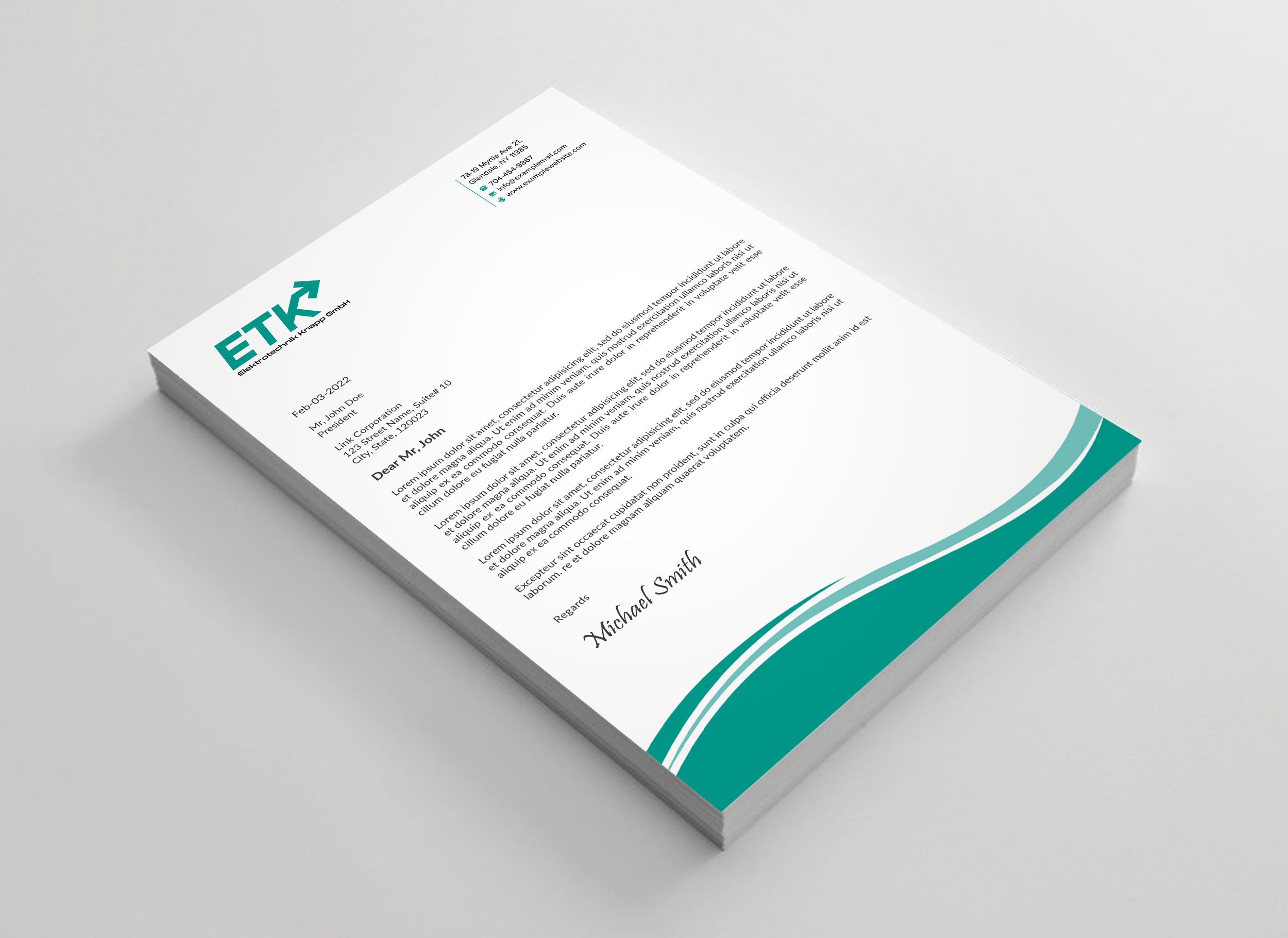 Letterhead Design by sadikul islam for this project | Design #30403664