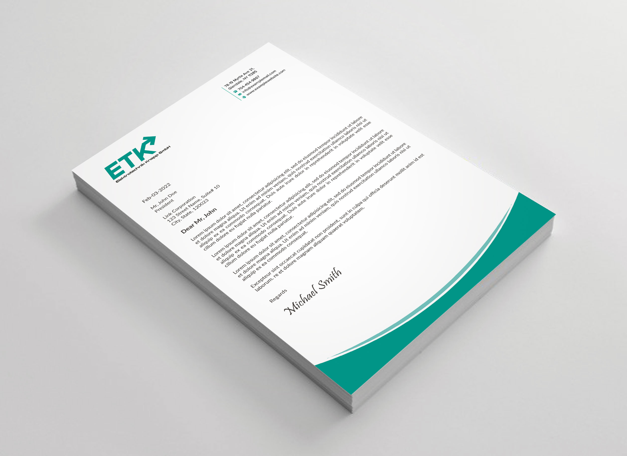 Letterhead Design by sadikul islam for this project | Design #30404489