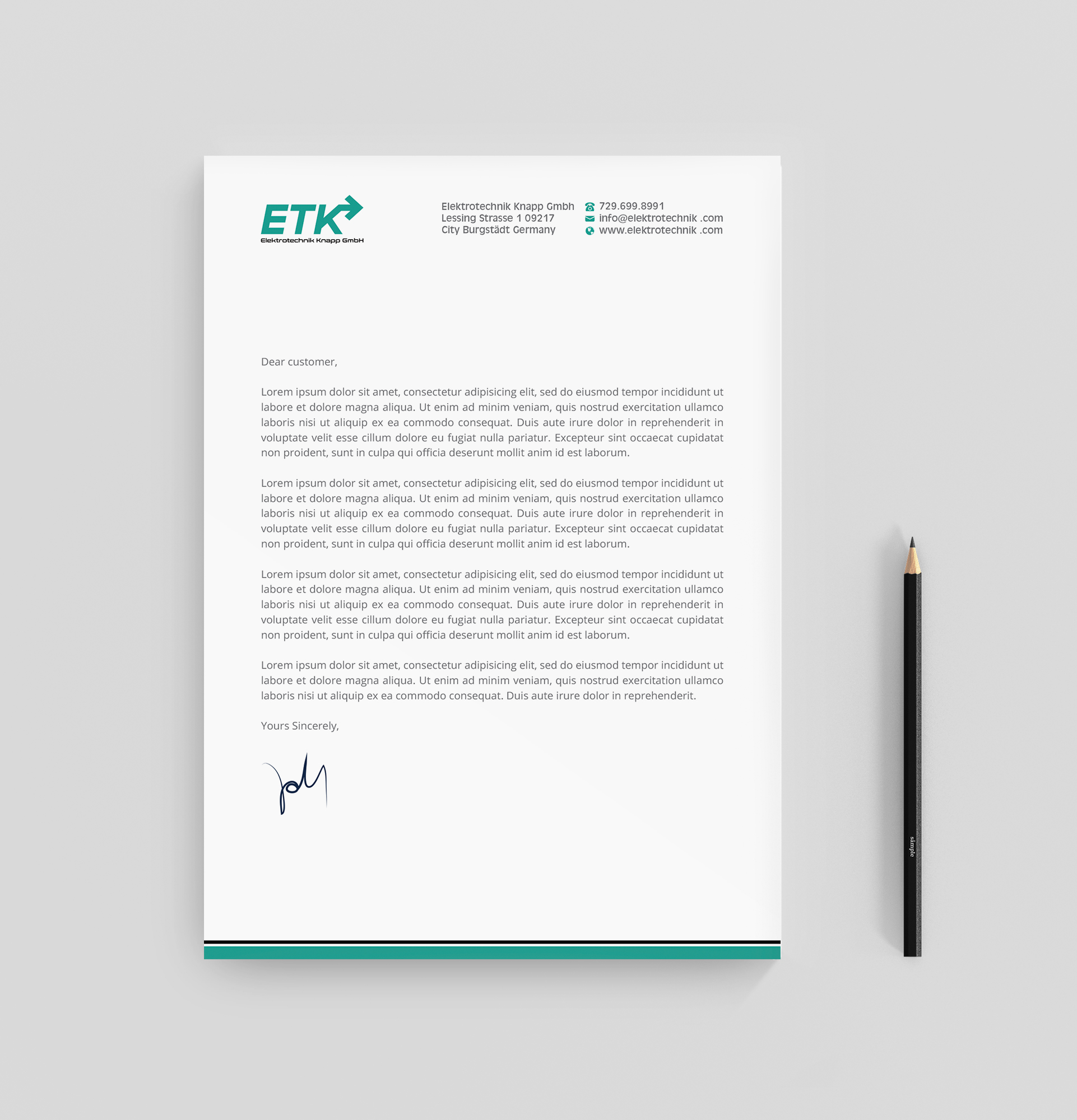 Letterhead Design by R.design for this project | Design #30389146