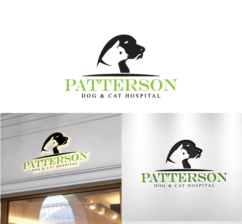 Logo Design by Cliping_path for Patterson Dog & Cat Hospital | Design #30395475