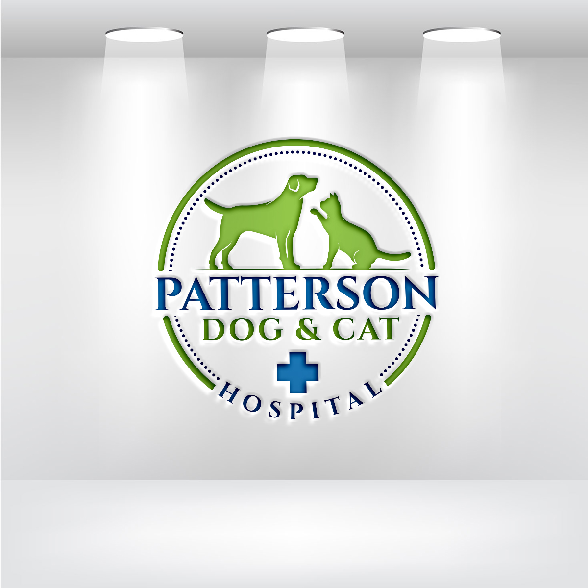 Logo Design by rakib_er_bow for Patterson Dog & Cat Hospital | Design #30399556