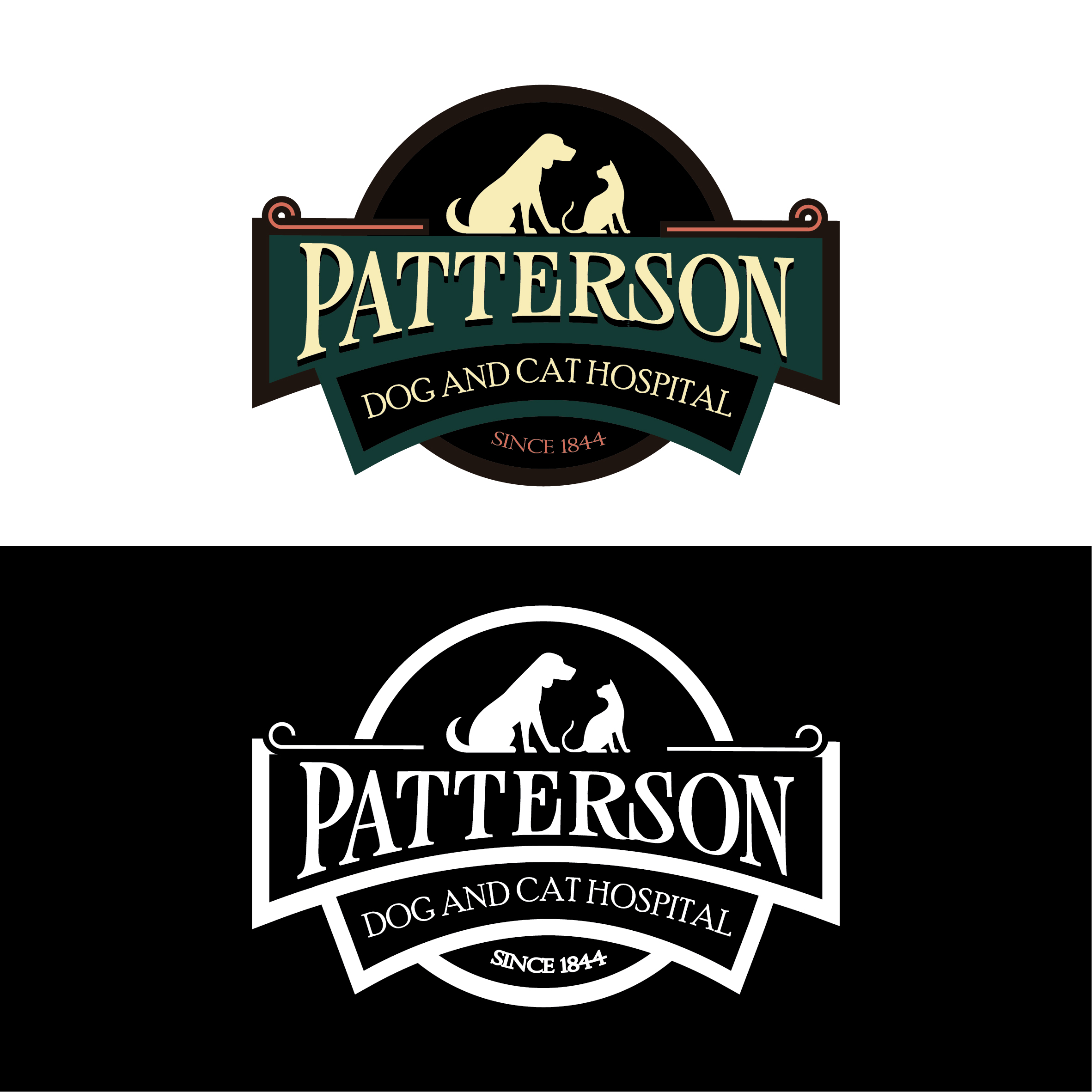 Diseño de Logo por Pixel Rain para Patterson Dog & Cat Hospital | Diseño #30412984