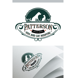Logo Design by Pixel Rain for Patterson Dog & Cat Hospital | Design: #30481115