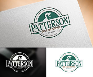 Logo Design by Vishak vasu for Patterson Dog & Cat Hospital | Design: #30421865