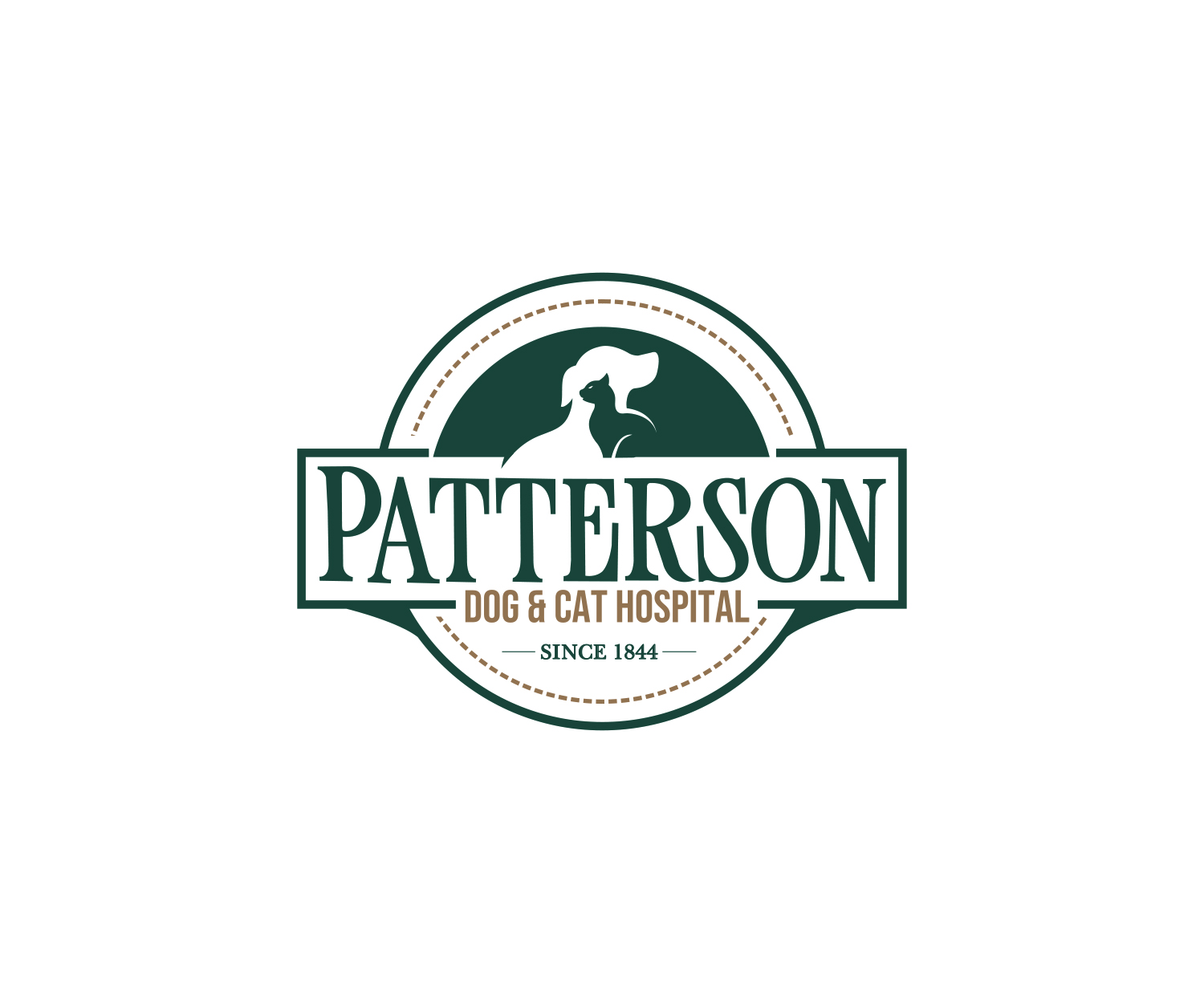Diseño de Logo por Vishak vasu para Patterson Dog & Cat Hospital | Diseño #30529639