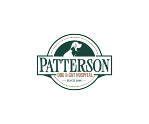 Logo Design by Vishak vasu for Patterson Dog & Cat Hospital | Design: #30529640