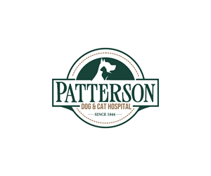 Logo Design by Vishak vasu for Patterson Dog & Cat Hospital | Design: #30529641