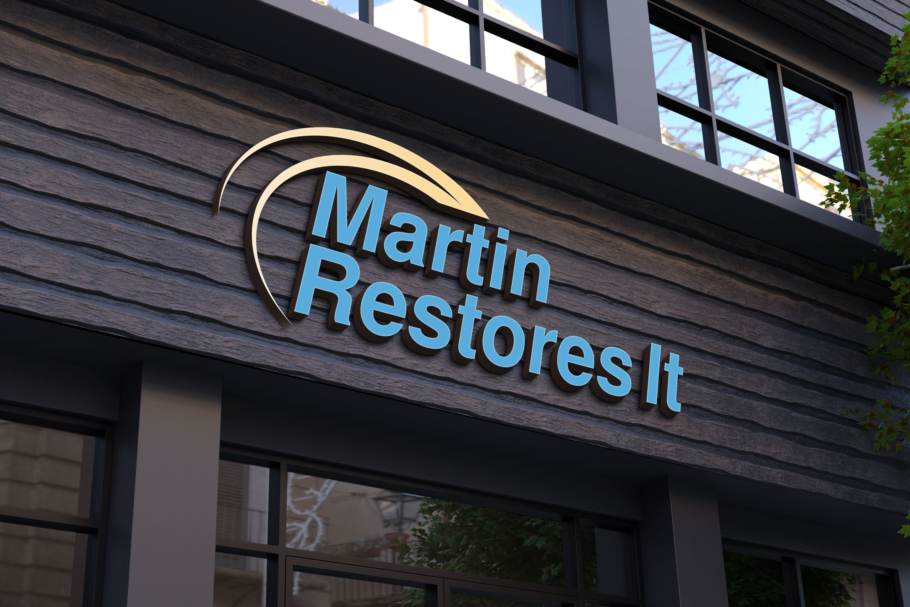 Logo Design by Kavth for Martin Restores It | Design #30396778
