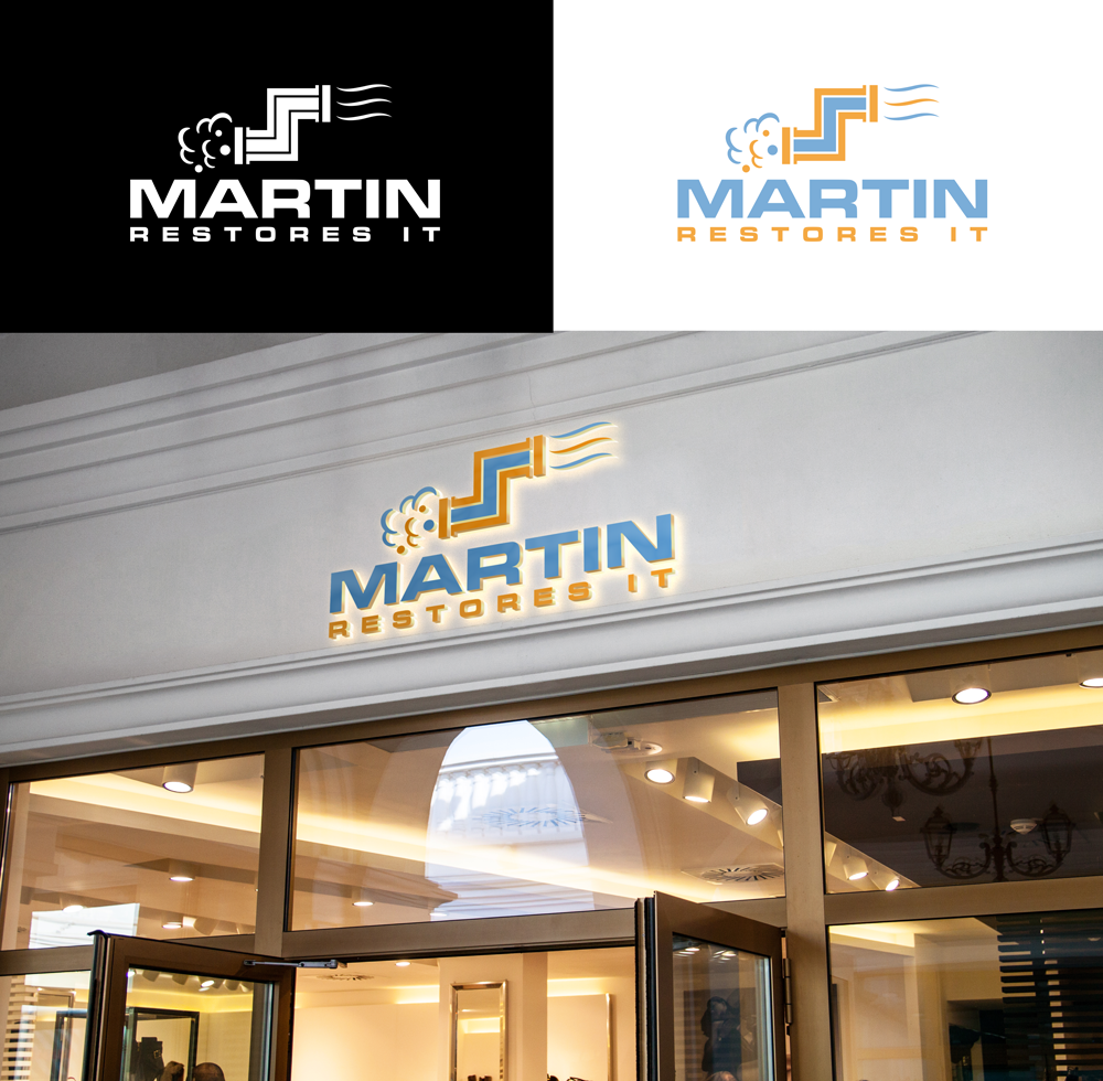 Logo Design by RA-bica for Martin Restores It | Design #30395365