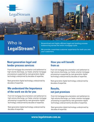 Flyer Design by uk for LegalStream Australia Pty Ltd | Design: #30395440