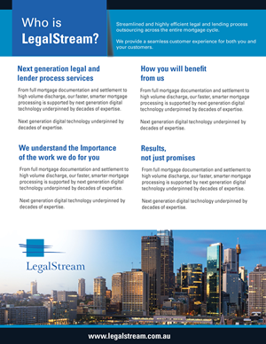 Flyer Design by uk for LegalStream Australia Pty Ltd | Design: #30395629