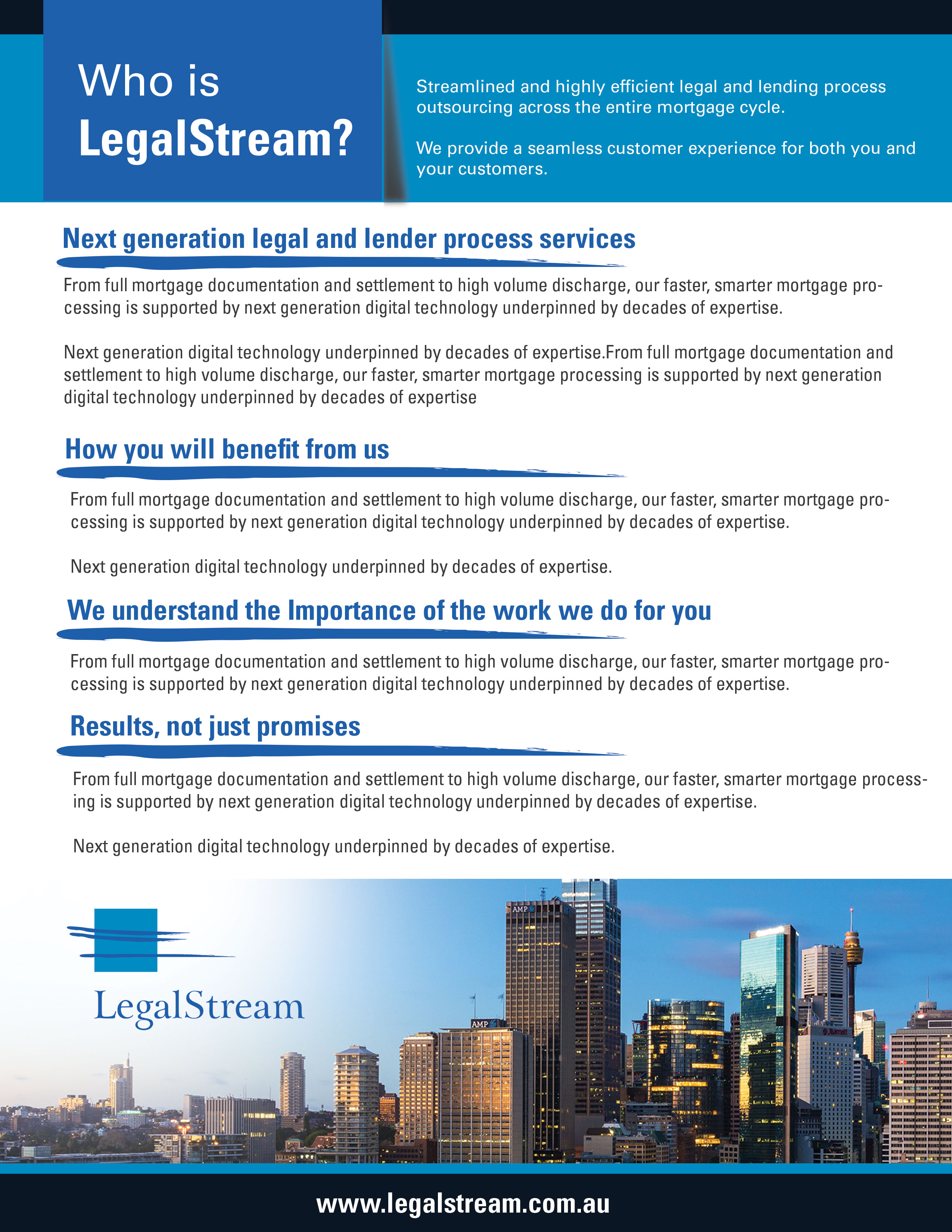 Flyer Design by uk for LegalStream Australia Pty Ltd | Design #30398576