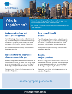 Flyer Design by uk for LegalStream Australia Pty Ltd | Design #30405976