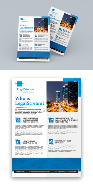 Flyer Design by debdesign for LegalStream Australia Pty Ltd | Design: #30395864