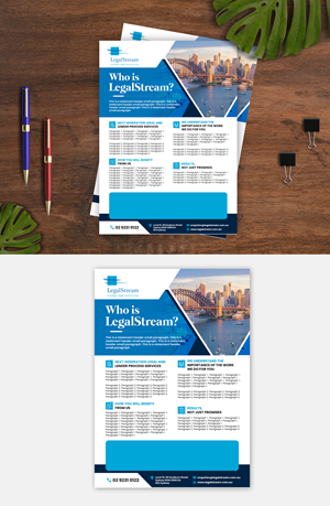 Flyer Design by debdesign for LegalStream Australia Pty Ltd | Design: #30396044