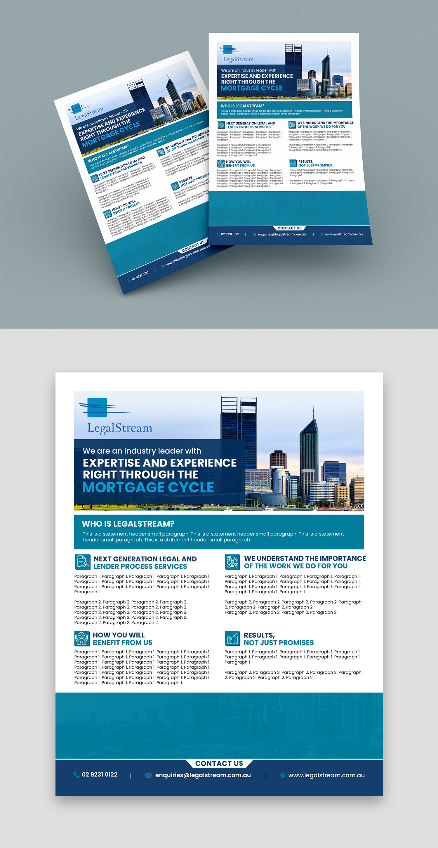 Flyer Design by debdesign for LegalStream Australia Pty Ltd | Design #30396162