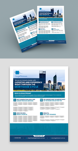 Flyer Design by debdesign for LegalStream Australia Pty Ltd | Design: #30396162