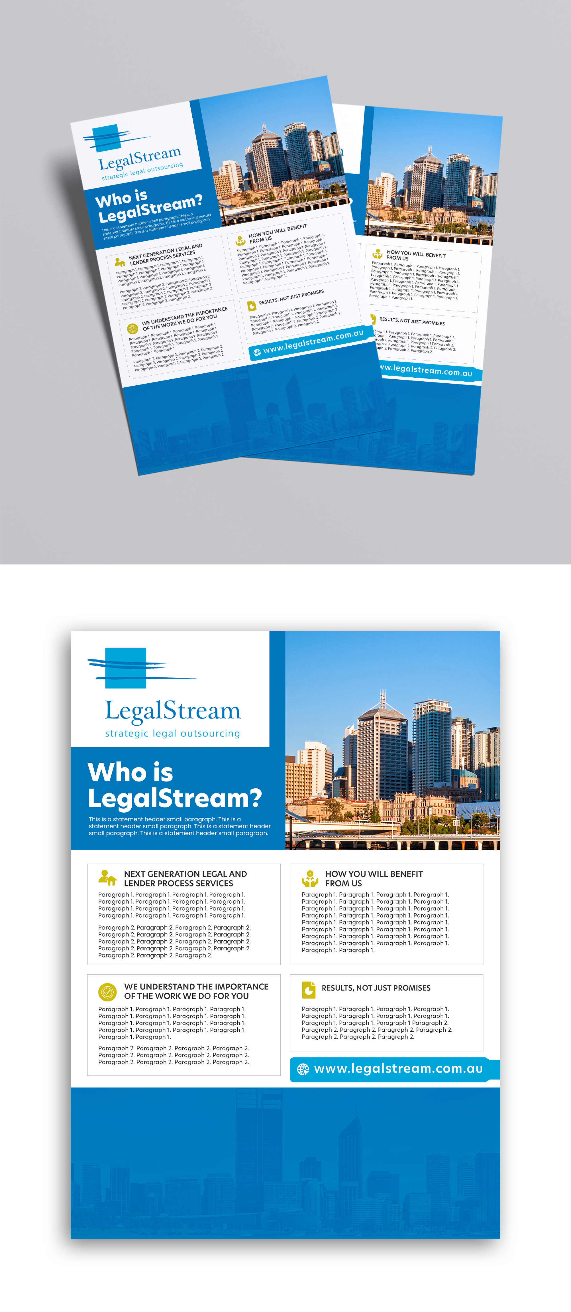 Design de Flyer par debdesign pour LegalStream Australia Pty Ltd | Design #30396227