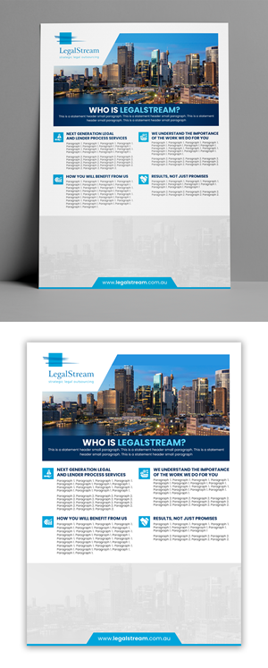 Flyer Design by debdesign for LegalStream Australia Pty Ltd | Design: #30396694