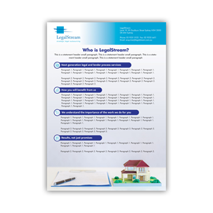 Design de Flyer par pipra pour LegalStream Australia Pty Ltd | Design : #30399954