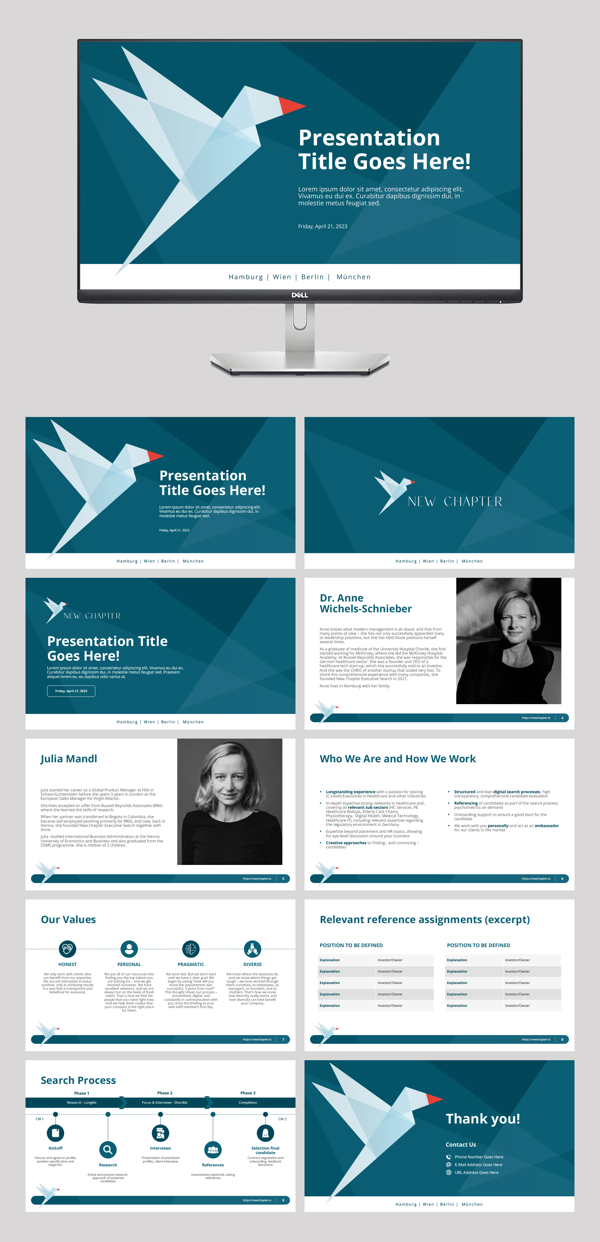 PowerPoint Design by n2presents for New Chapter Executive Search GmbH | Design #30409214