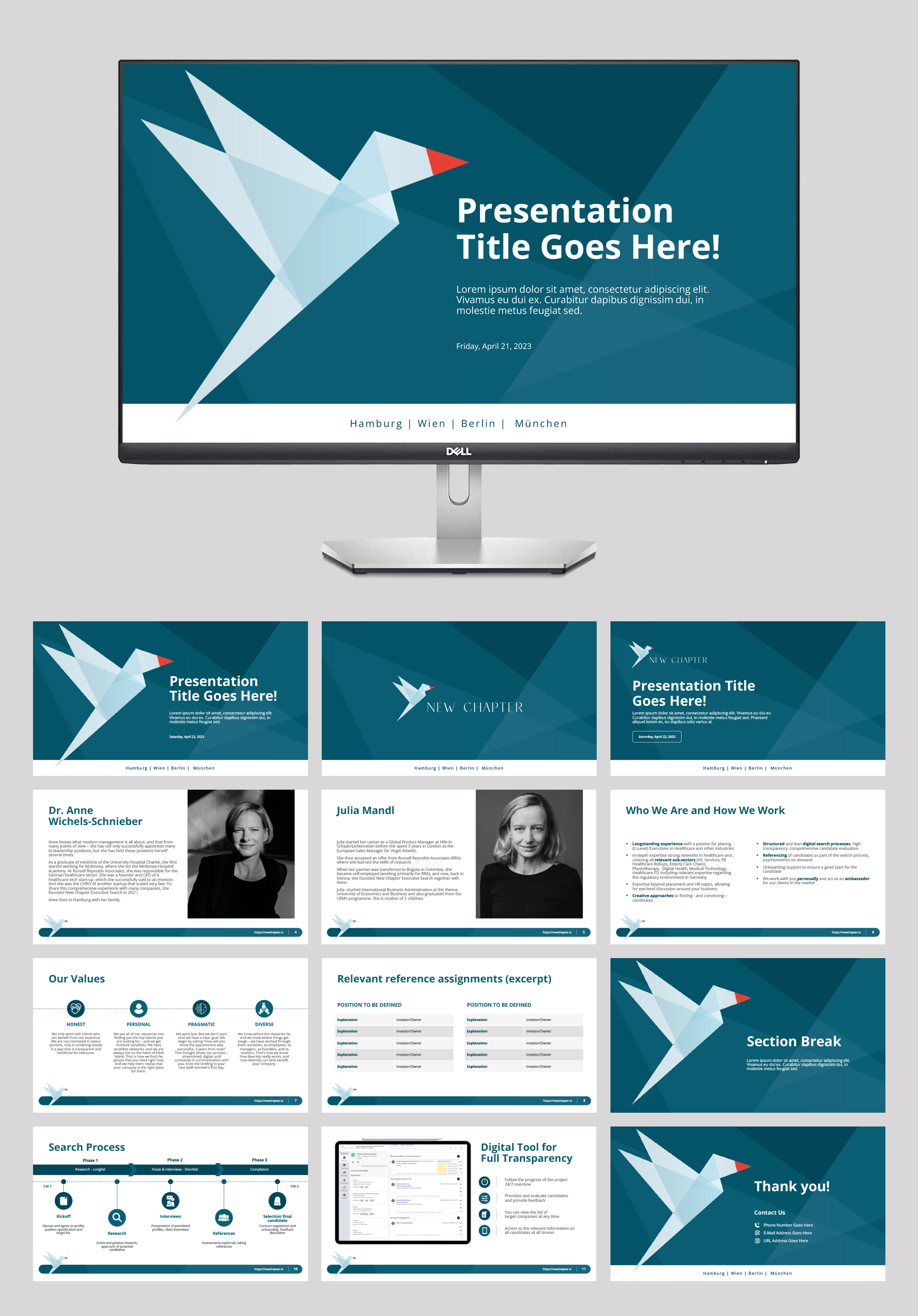 PowerPoint Design by n2presents for New Chapter Executive Search GmbH | Design #30412113