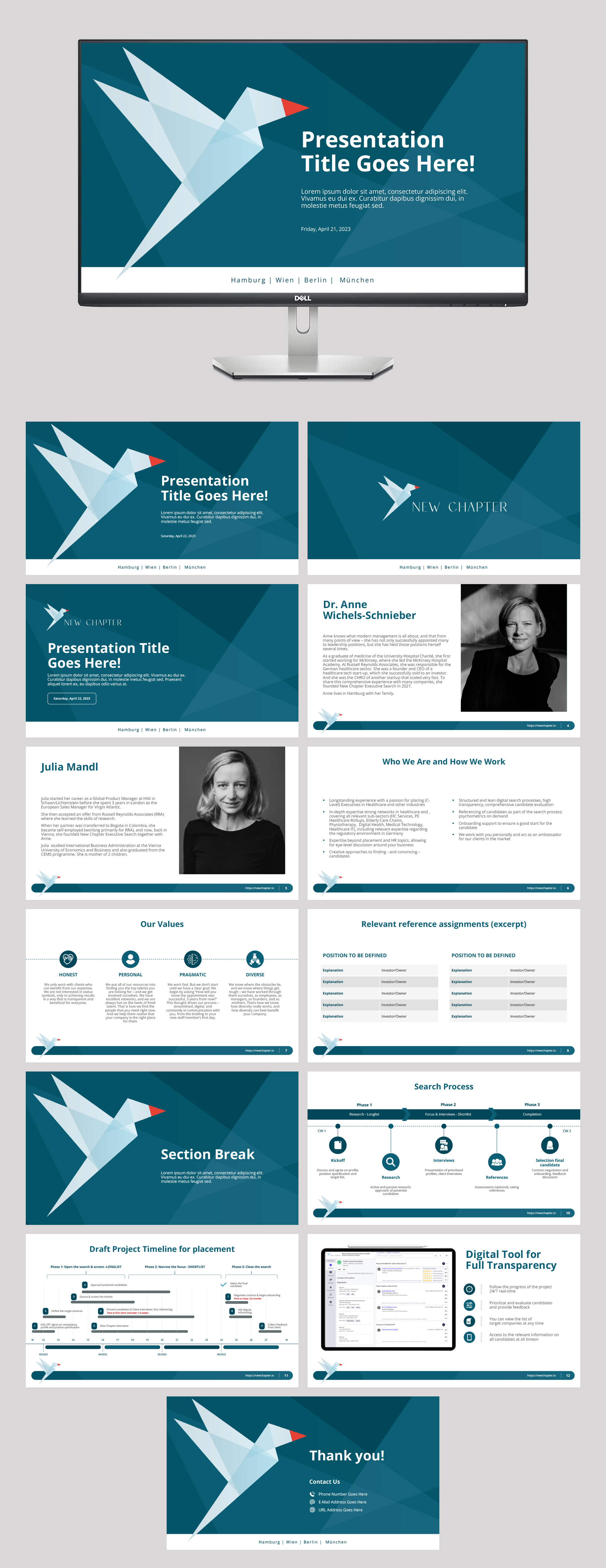 PowerPoint Design by n2presents for New Chapter Executive Search GmbH | Design: #30412825