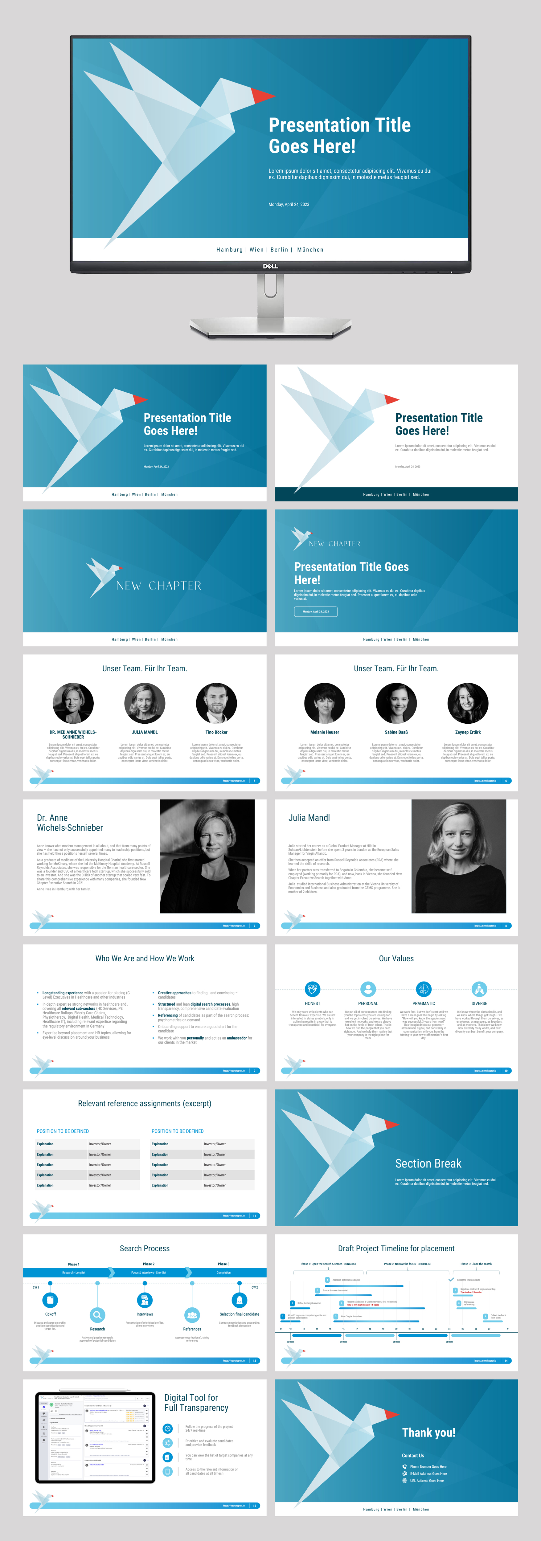 PowerPoint Design by n2presents for New Chapter Executive Search GmbH | Design #30418092