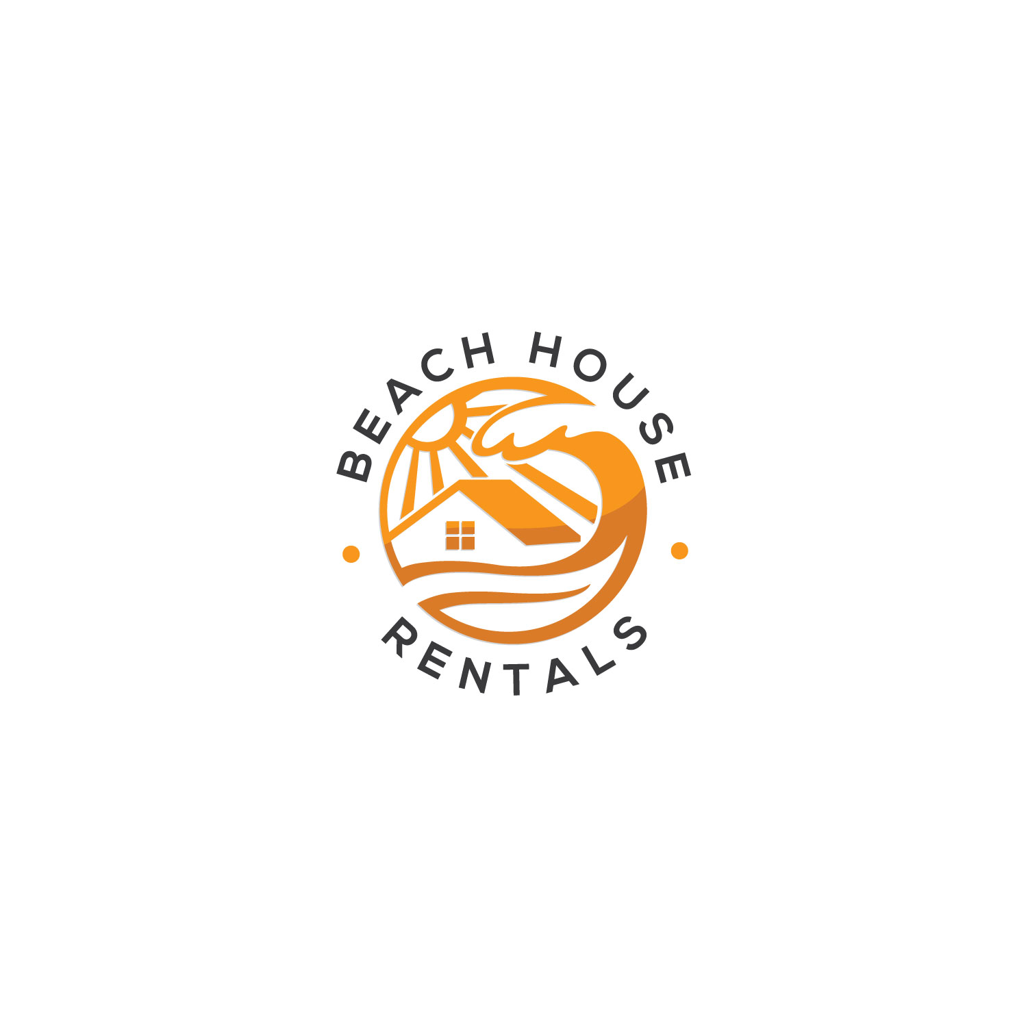Logo Design by DesignFriday for Beach House Rentals  | Design #30406445