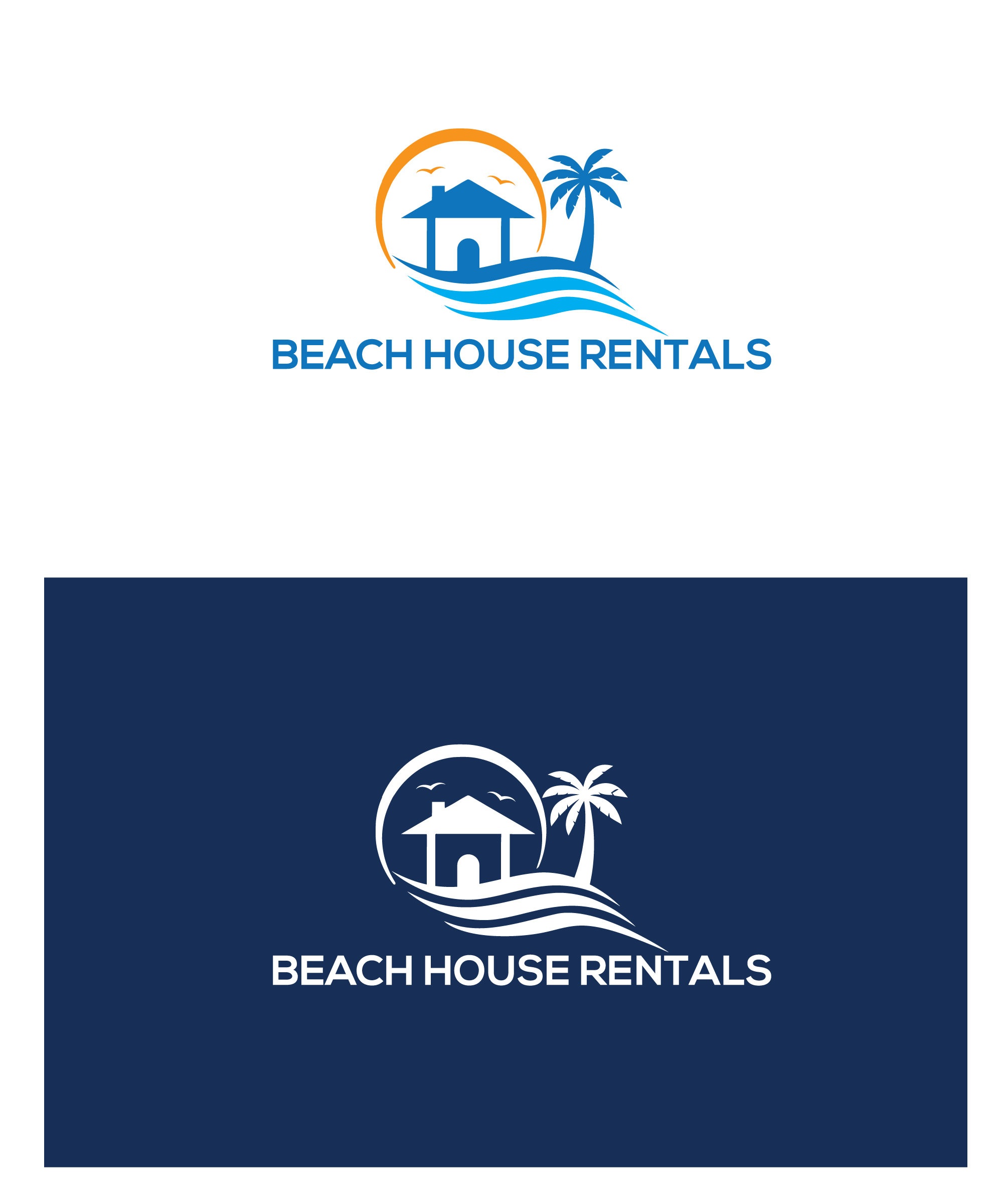 Logo Design by MHP Graphics House for Beach House Rentals  | Design #30404993