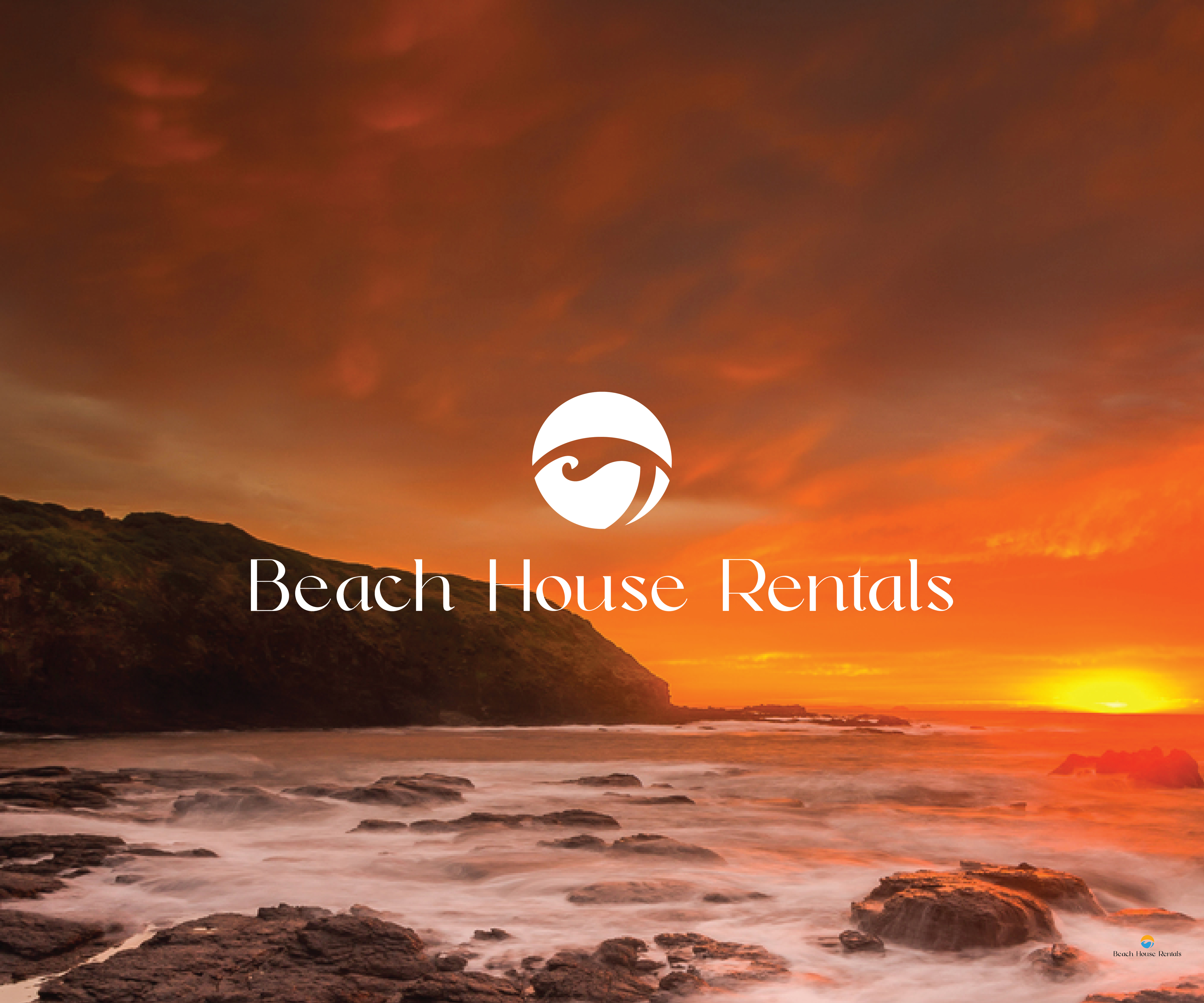 Logo Design by Tube light for Beach House Rentals  | Design #30429789