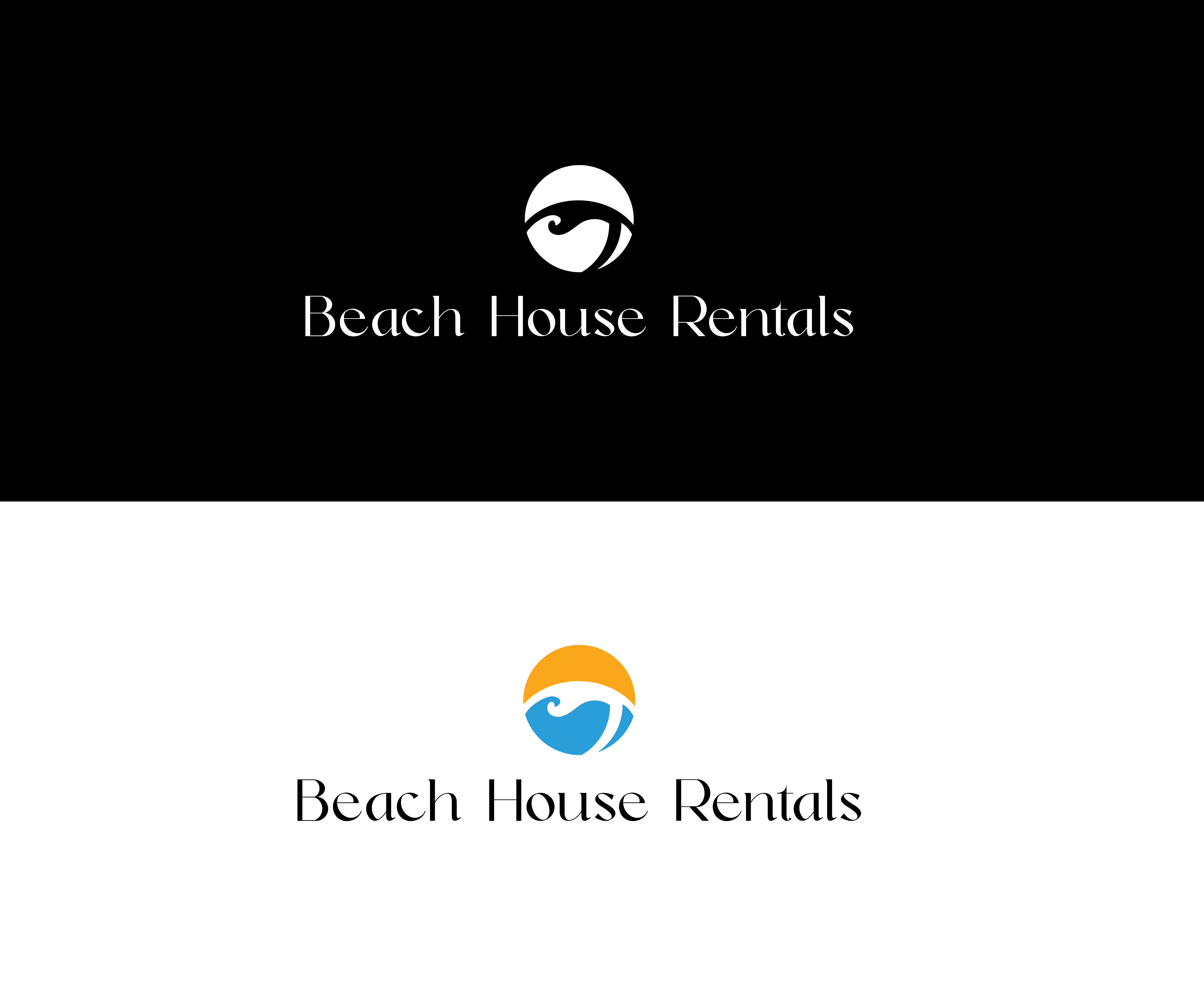 Logo Design by Tube light for Beach House Rentals  | Design #30429805