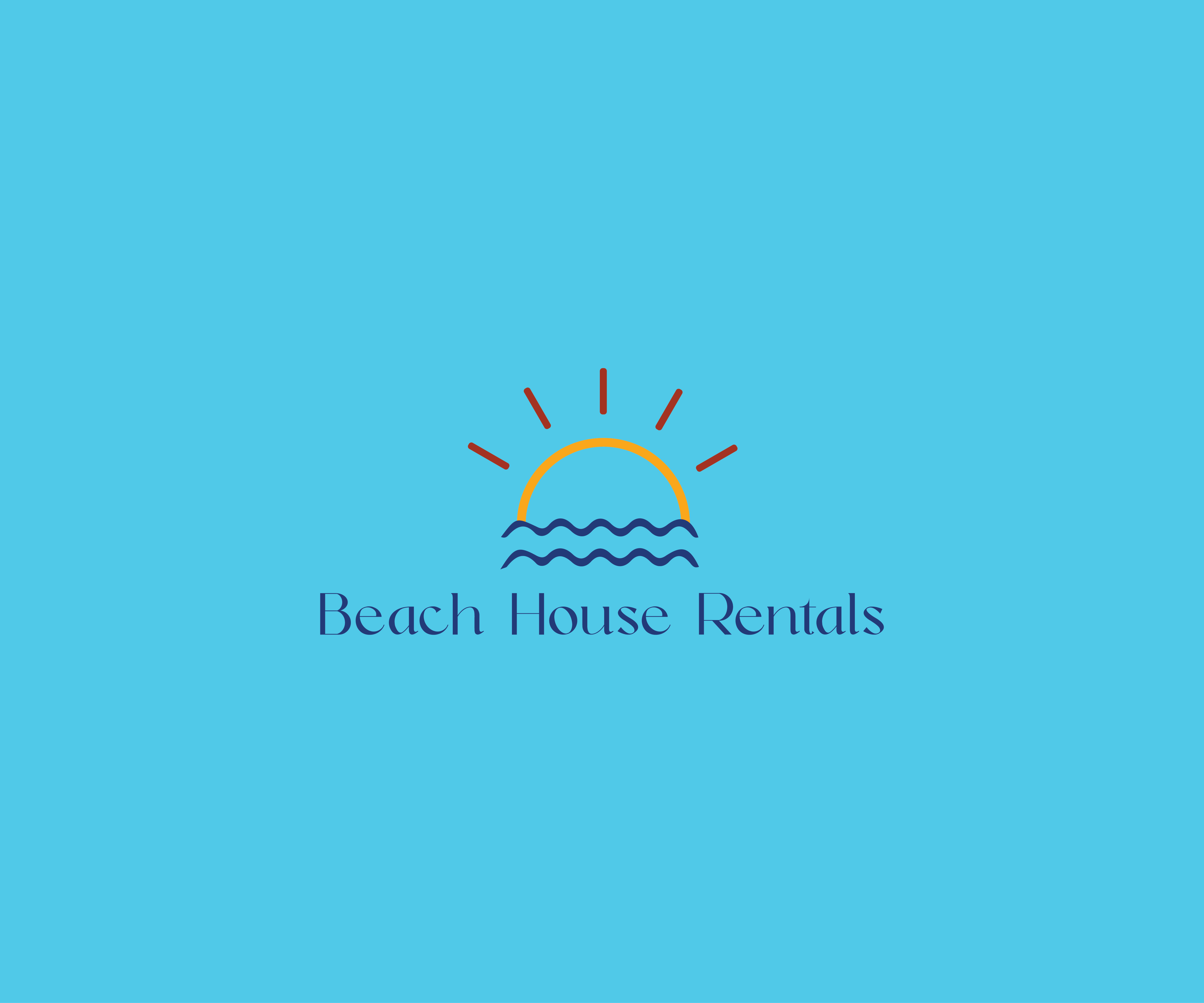 Logo Design by Tube light for Beach House Rentals  | Design #30440453