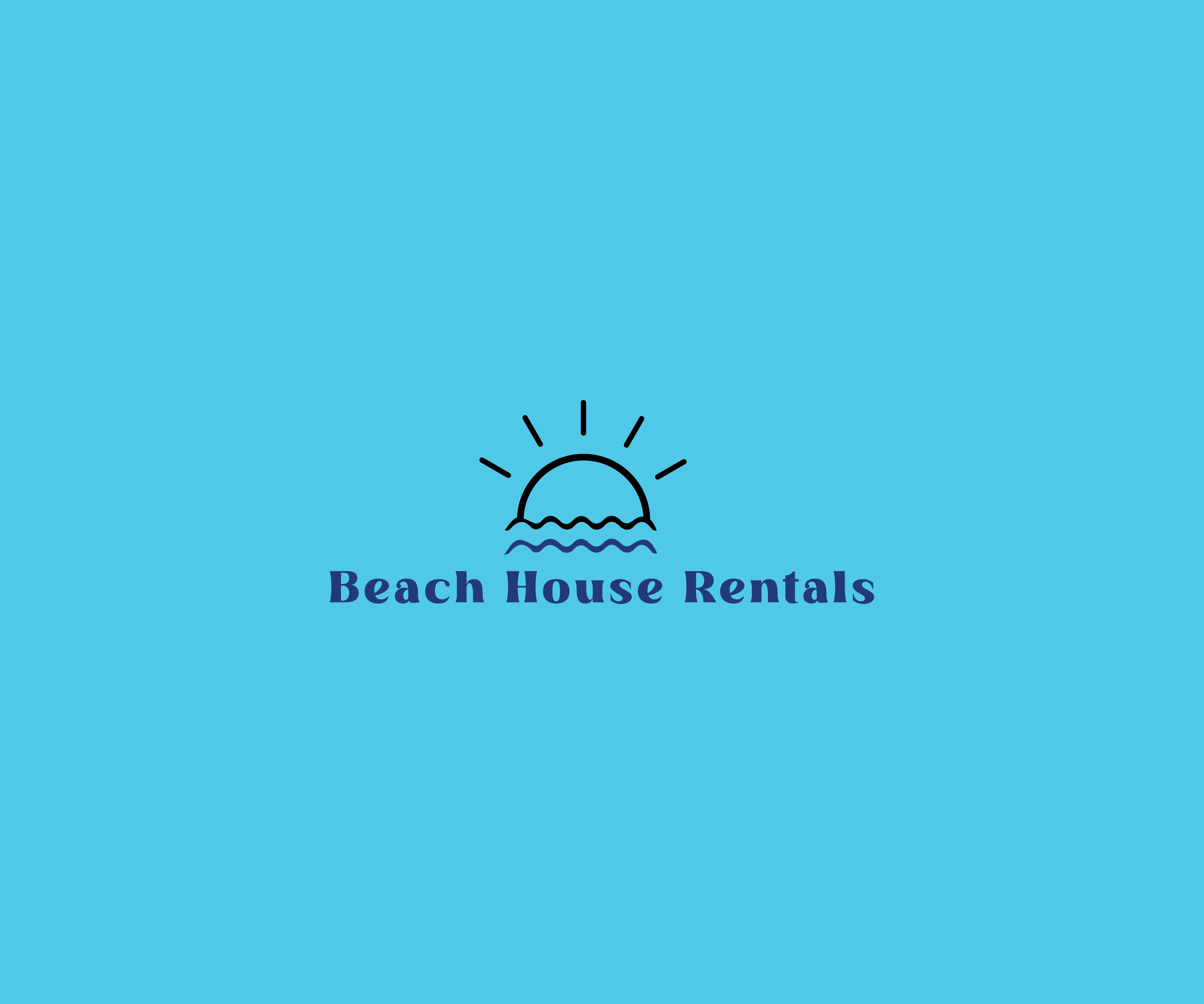 Logo Design by Tube light for Beach House Rentals  | Design #30440454