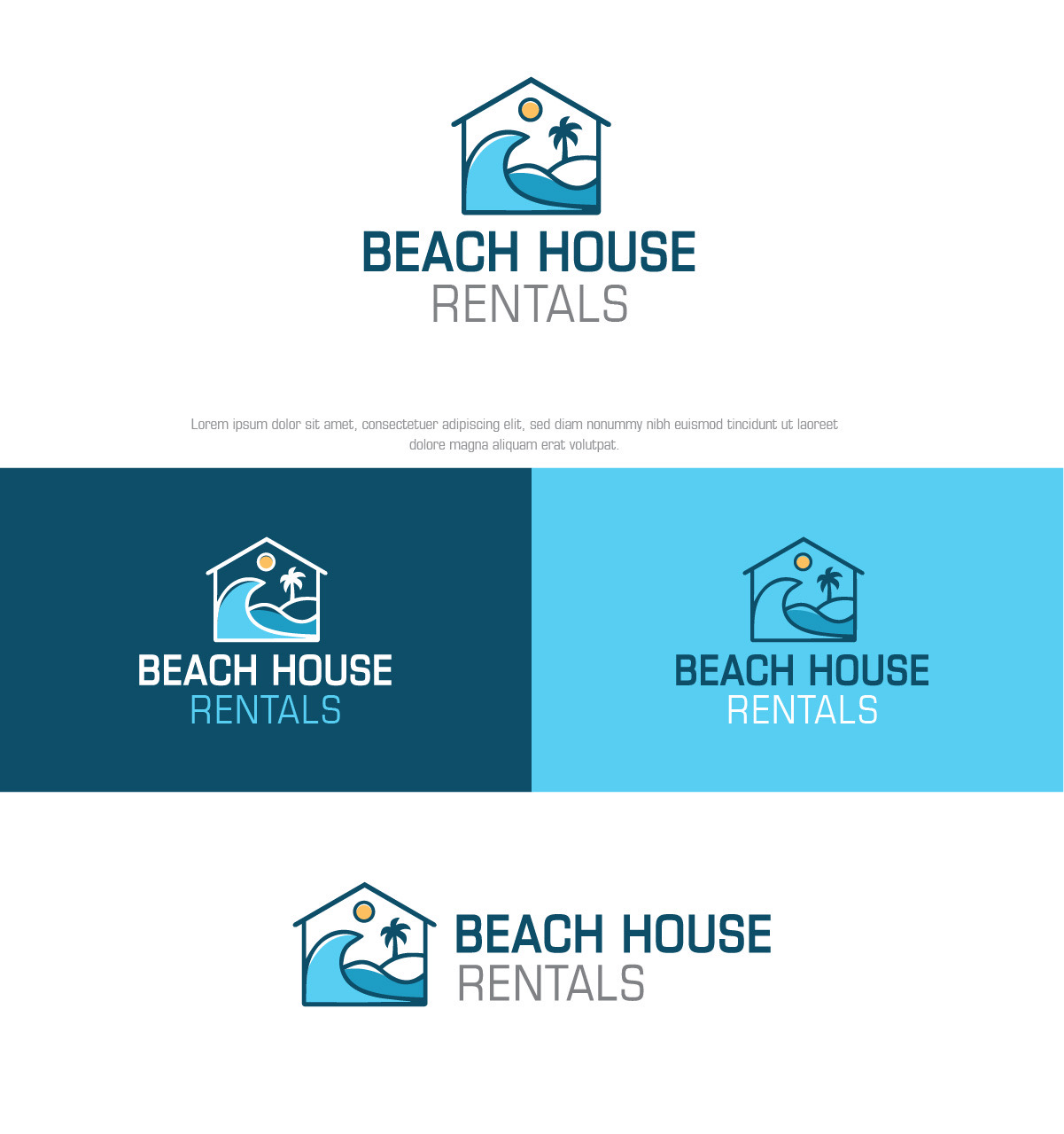 Logo Design by designgreen for Beach House Rentals  | Design #30417829