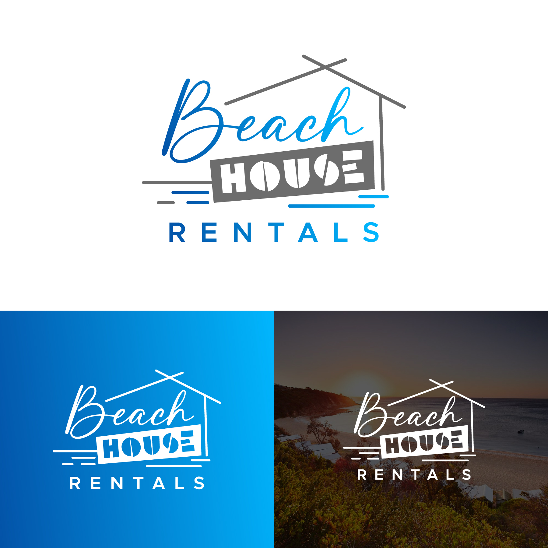 Logo Design by debdesign for Beach House Rentals  | Design #30406146